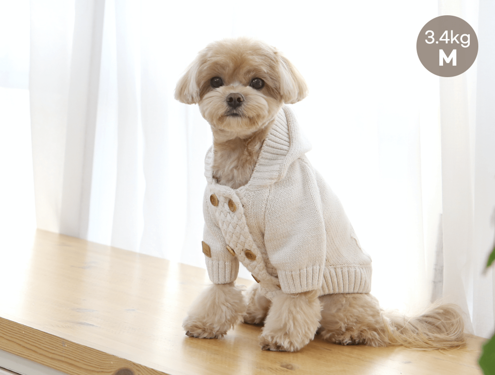 Double button hoodie cardigan - Image 2