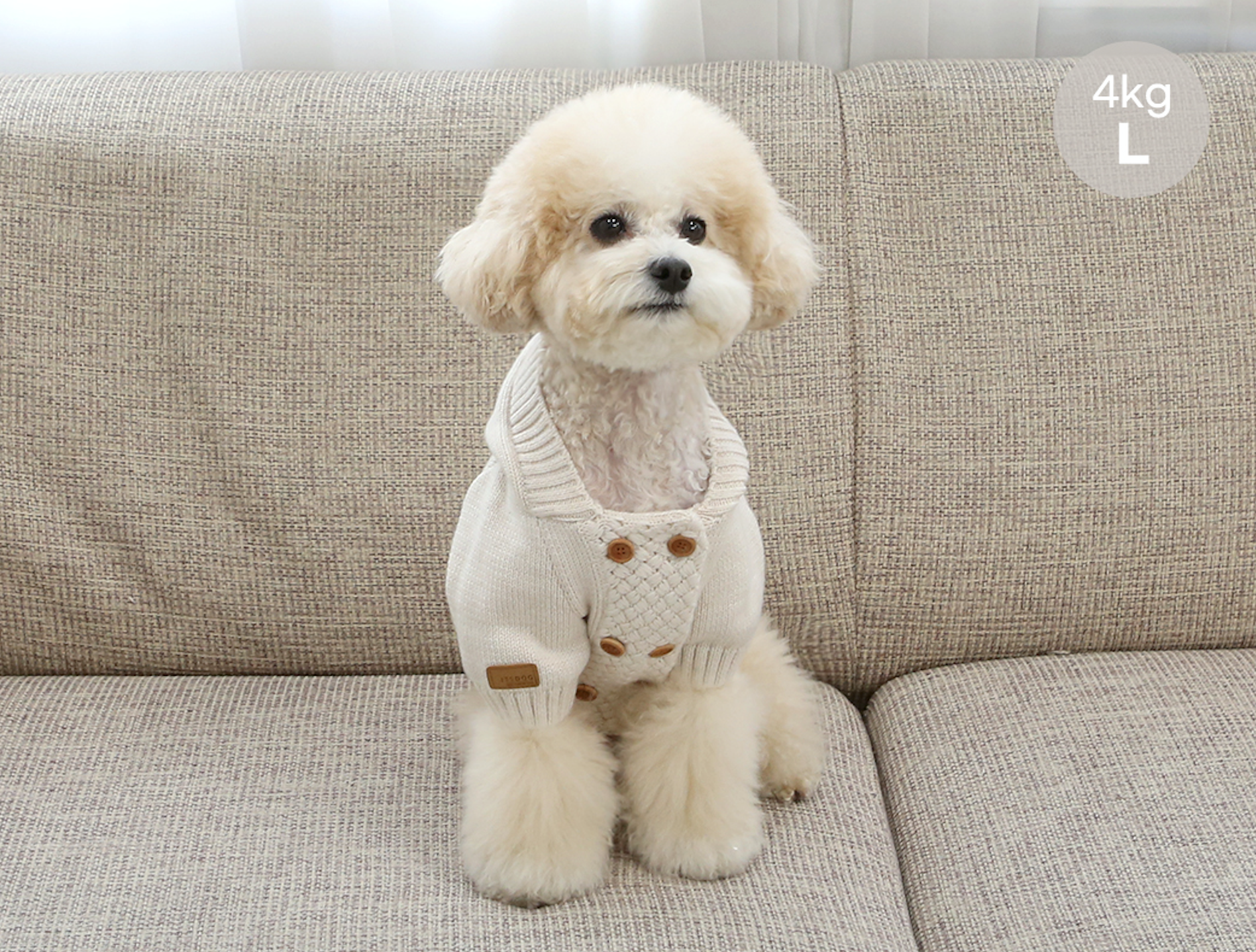 Double button hoodie cardigan - Image 3